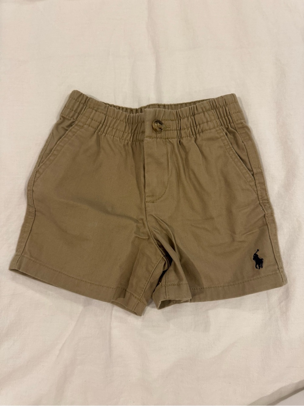 Ralph Lauren Kids Khaki Pull-On Cotton Shorts
